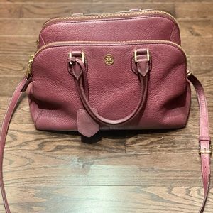 Tory Burch authentic Burgundy large size great condition.
